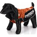 Honden regenjas Outdog oranje/zwart XS 26 cm