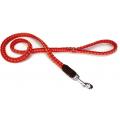 Hondenriem Korda 130cm x 20mm rood-oranje