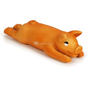 Latex hondenspeeltje biggetje 25 cm