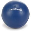 Rubber bal massief hondenspeeltje blauw 5 cm