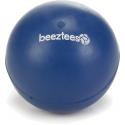 Rubber bal massief hondenspeeltje blauw 5 cm