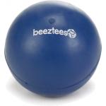 Rubber bal massief hondenspeeltje blauw 5 cm