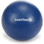 Rubber bal massief hondenspeeltje blauw 7.5 cm