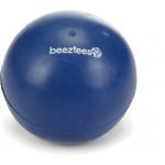 Rubber bal massief hondenspeeltje blauw 9 cm