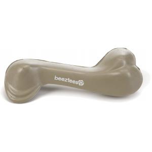 Rubber been massief hondenspeeltje beige 14 cm