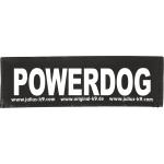 Julius-K9 tekstlabel Powerdog 16 x 5 cm